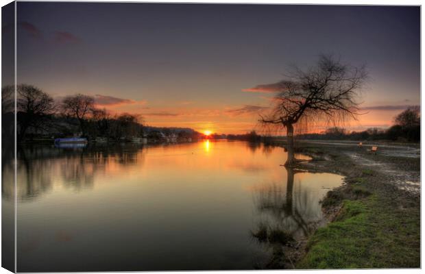 Sunset at Spade Oak Reach Canvas Print by Mick Vogel