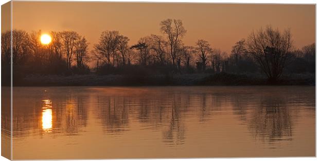 Winter Sunrise Canvas Print by Tracey Whitefoot