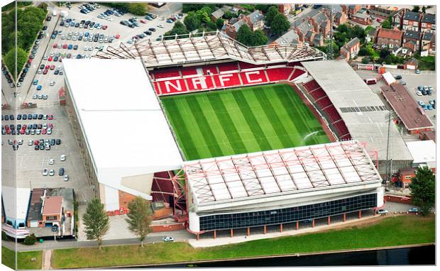Nottingham Forest Football Club Canvas Print by Tracey Whitefoot