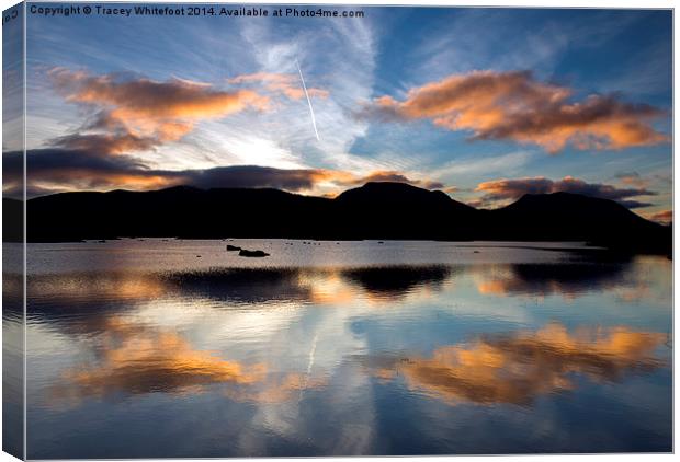 Loch Ba Sunrise Canvas Print by Tracey Whitefoot