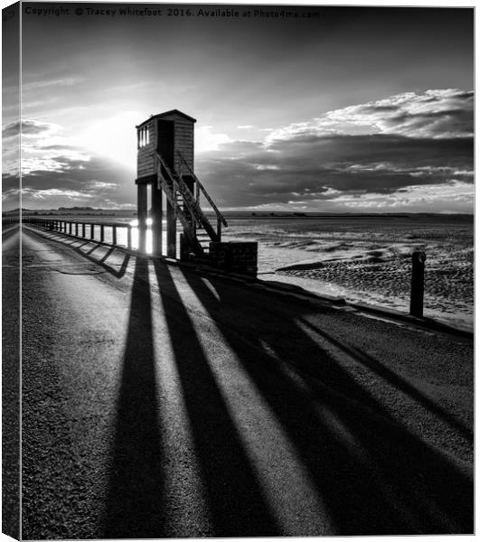 Shadows of the Watch Tower  Canvas Print by Tracey Whitefoot