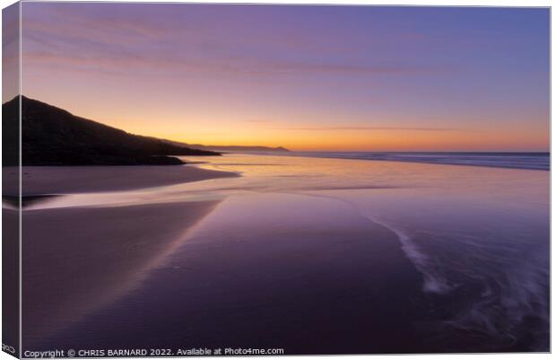 Tregantle Sunrise Canvas Print by CHRIS BARNARD