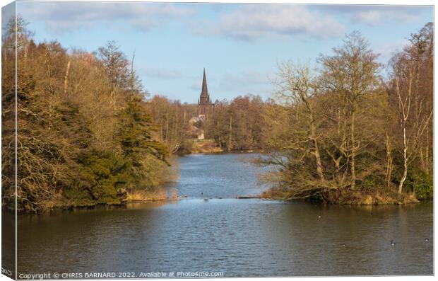 Clumber Lake Canvas Print by CHRIS BARNARD