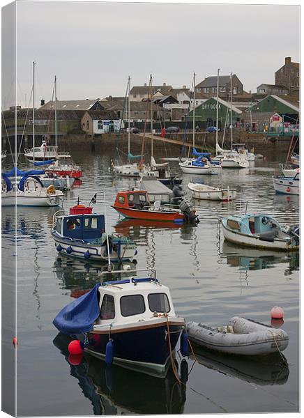 Harbour Boats Canvas Print by CHRIS BARNARD
