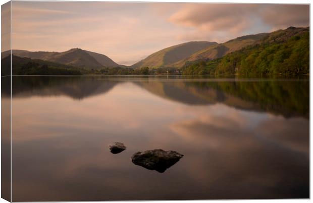 Thirlmere at Sunset Canvas Print by CHRIS BARNARD