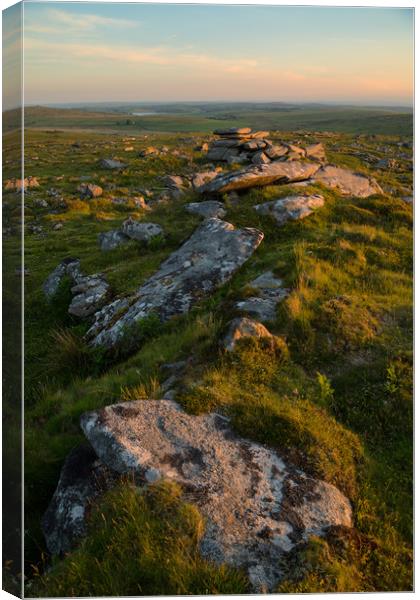 Kilmar Tor. Canvas Print by CHRIS BARNARD