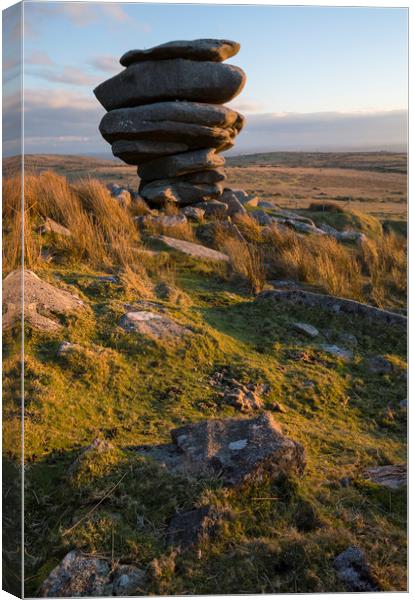 The Cheesewring Stones Canvas Print by CHRIS BARNARD