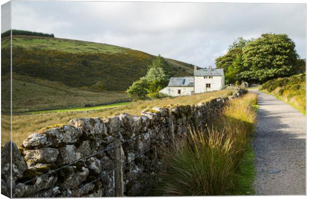 Moorland Cottage Canvas Print by CHRIS BARNARD