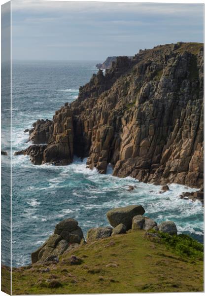 Rugged Cornwall Canvas Print by CHRIS BARNARD