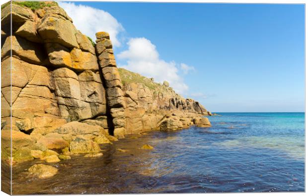 Porthgwarra Cove Canvas Print by CHRIS BARNARD