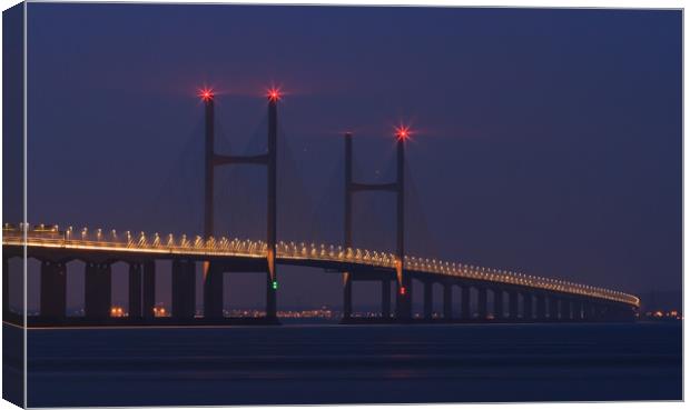 The Second Severn Crossing Canvas Print by CHRIS BARNARD