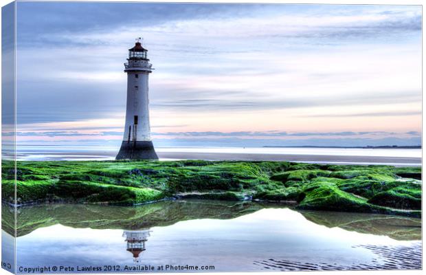Perch Rock Lighthouse Canvas Print by Pete Lawless