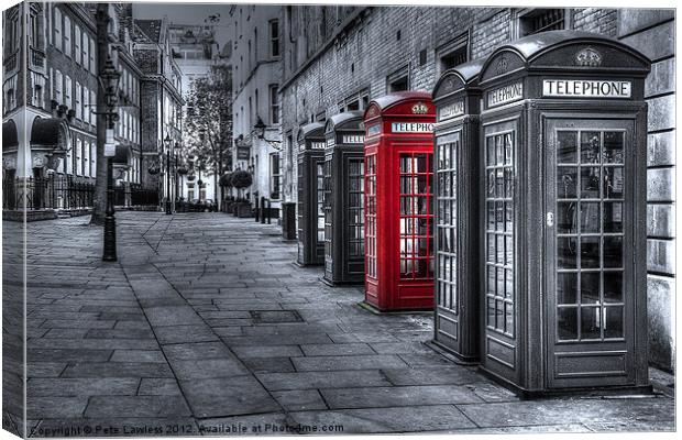 The Red Box Canvas Print by Pete Lawless