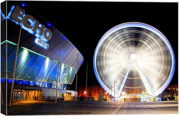 The Wheel of Liverpool Canvas Print by Pete Lawless