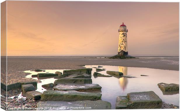 Talacre Lighthouse Canvas Print by Pete Lawless