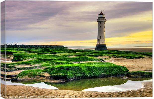 Perch Rock Lighthouse Canvas Print by Pete Lawless