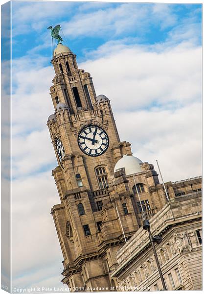 The Liver Bird Canvas Print by Pete Lawless