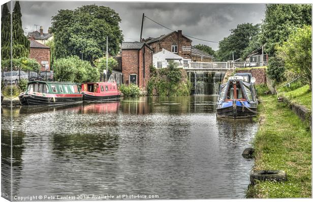 Chester Urban Waterways series Canvas Print by Pete Lawless