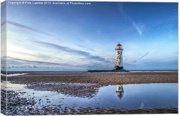 Talacre Lighthouse Canvas Print by Pete Lawless