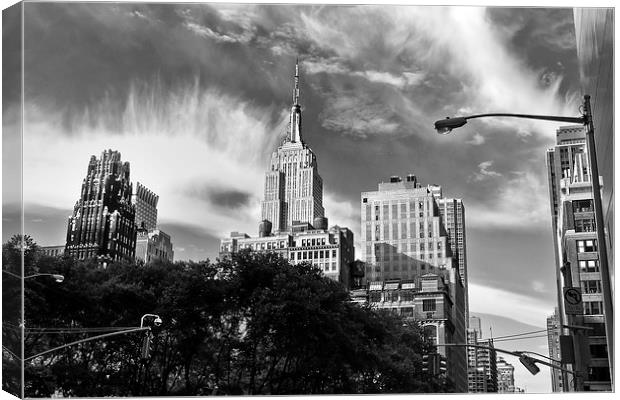 New York  - Empire State Building Canvas Print by Pete Lawless