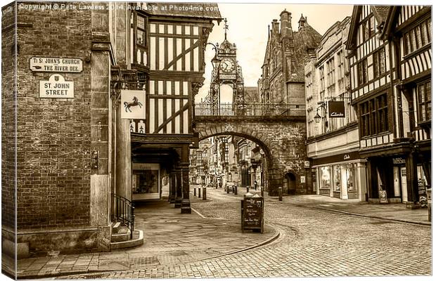 Eastgate Chester Canvas Print by Pete Lawless