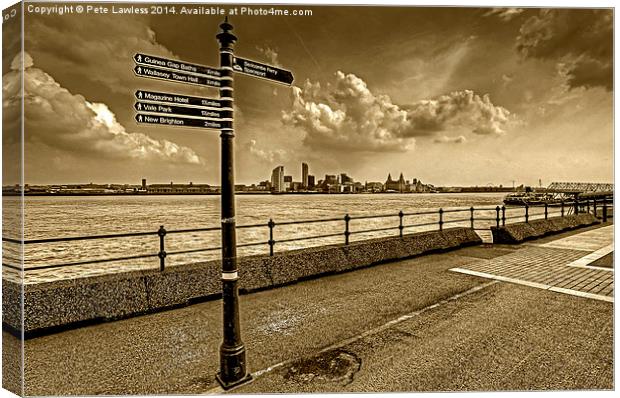 Seacombe Canvas Print by Pete Lawless