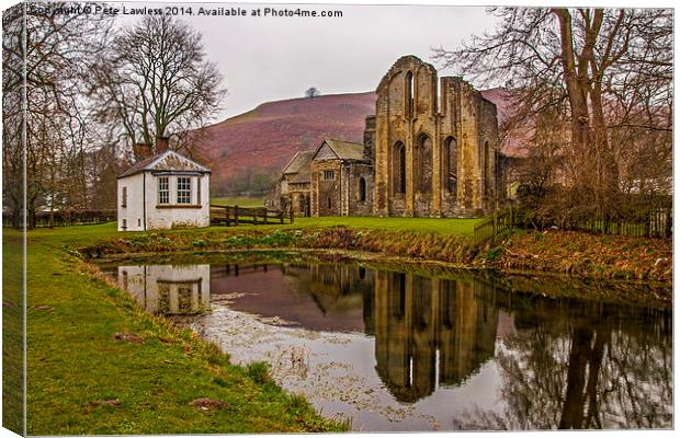 Valle Crucis Abbey Canvas Print by Pete Lawless