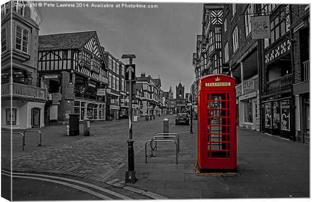 Bridge Street Chester Canvas Print by Pete Lawless