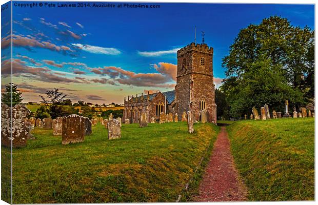  St Cyres and St Julitta Church, Exeter Canvas Print by Pete Lawless