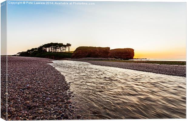  River Otter Budleigh Salterton Canvas Print by Pete Lawless