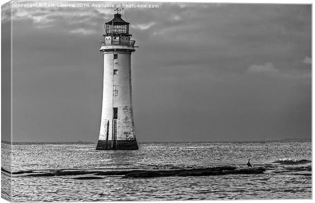 Perch Rock lighthouse  Canvas Print by Pete Lawless