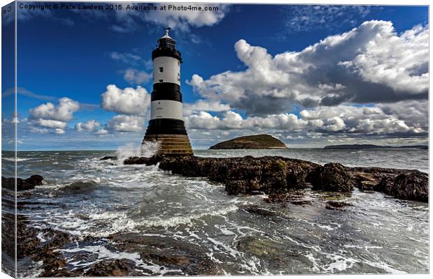  Penmon Lighthouse Canvas Print by Pete Lawless