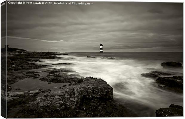  Penmon Lighthouse (re edited) Canvas Print by Pete Lawless