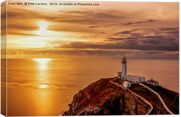  South Stack Anglesey Canvas Print by Pete Lawless