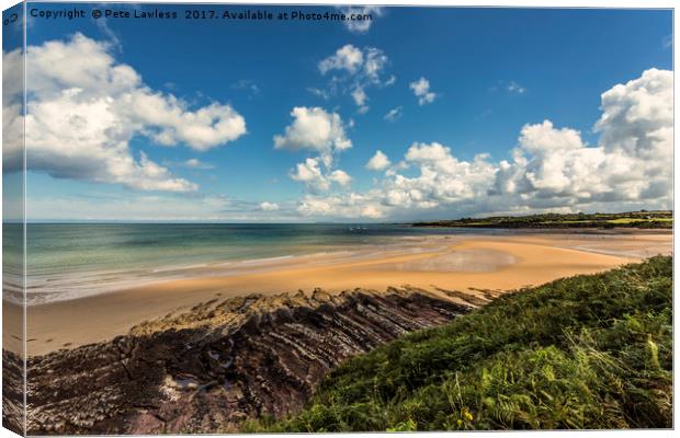 Lligwy Beach Canvas Print by Pete Lawless