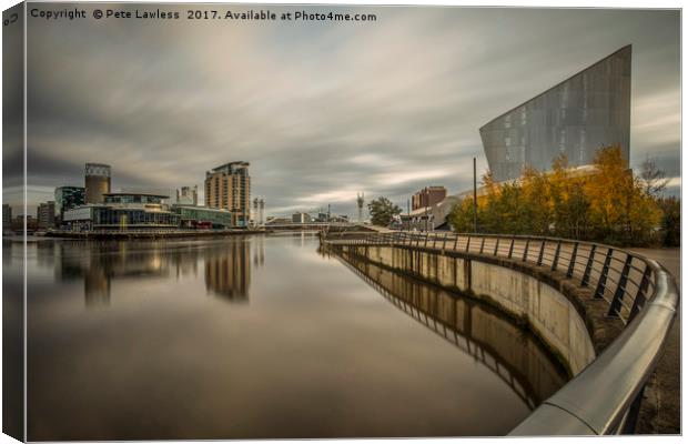 The Quays Canvas Print by Pete Lawless