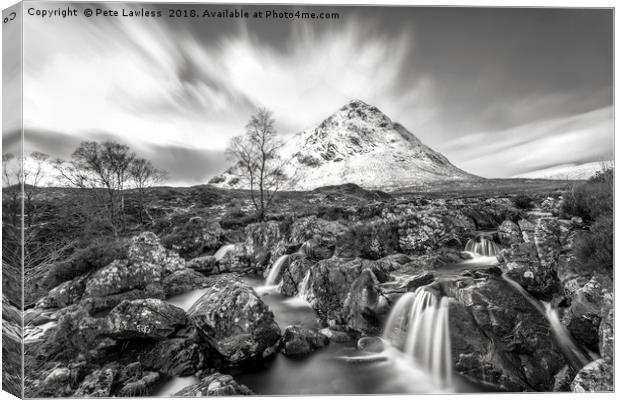 Buachaille Etive Mor Canvas Print by Pete Lawless