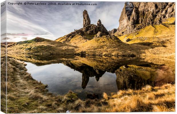 Old Man Of Storr Canvas Print by Pete Lawless