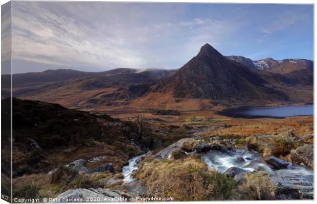 Tryfan Snowdonia Canvas Print by Pete Lawless