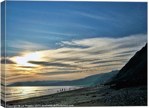 Perfect End to a Perfect Day Canvas Print by Liz Shewan