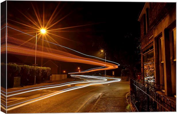 Invisible Bus Canvas Print by Mark  F Banks