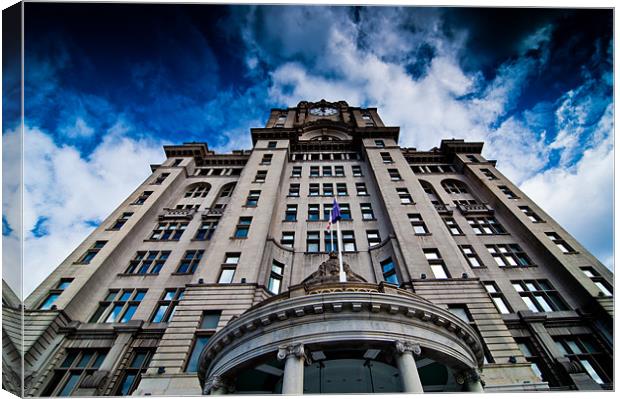 royal liver building Canvas Print by Dave Brownlee