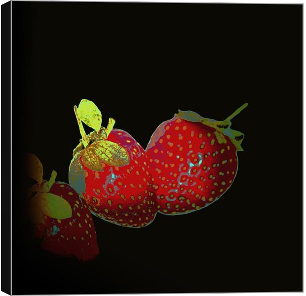 Fashion of Strawberries.. Canvas Print by Nadeesha Jayamanne