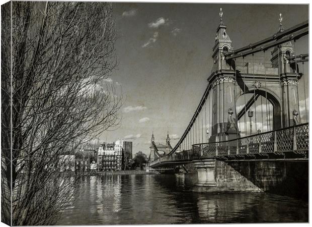 Hammersmith bridge Canvas Print by Jon Mills