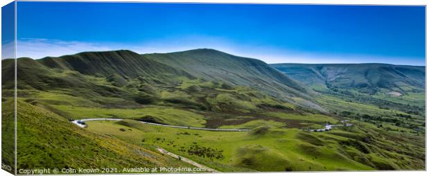 Pano of Mam Tor Canvas Print by Colin Keown