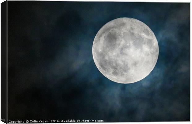 Supermoon Canvas Print by Colin Keown