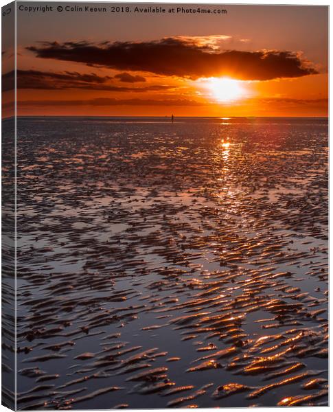 Sunset at Another Place Canvas Print by Colin Keown