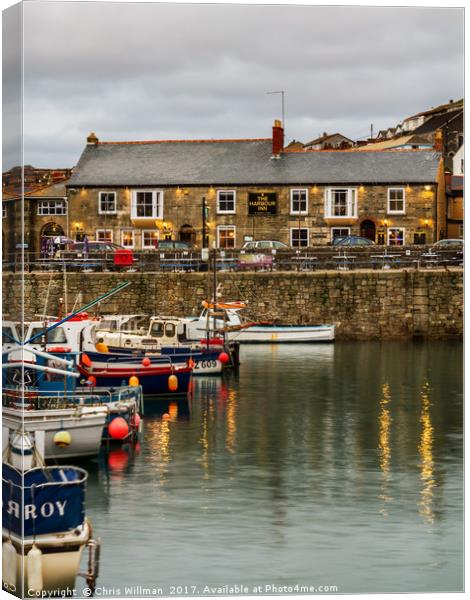 Porthleven Canvas Print by Chris Willman