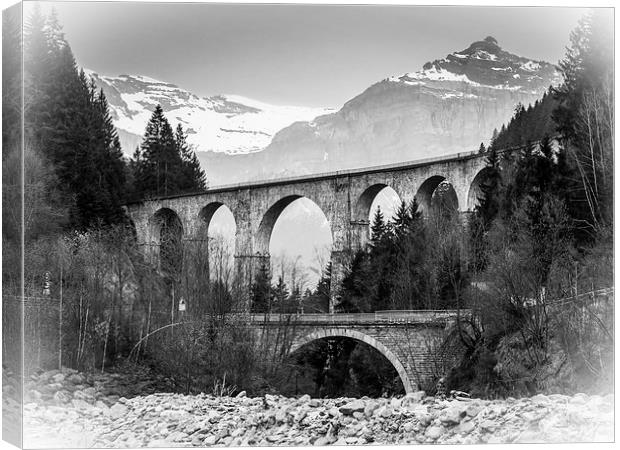 Bridges in the Alps Canvas Print by Jan Venter