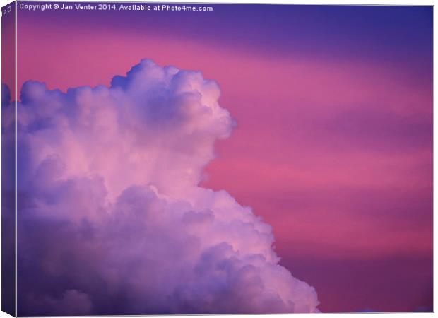  Cumulus Clouds Canvas Print by Jan Venter